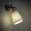 Abażurowy kinkiet ścienny brązowy drewniany boho minimalistyczny uniwersalny dekoracyjny VAIO 11604 TK-LIGHTING